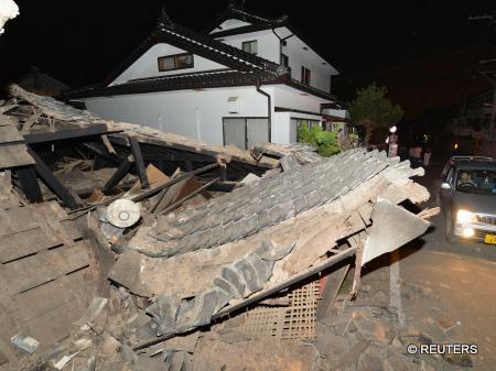 平成28年熊本地震の被災地の様子